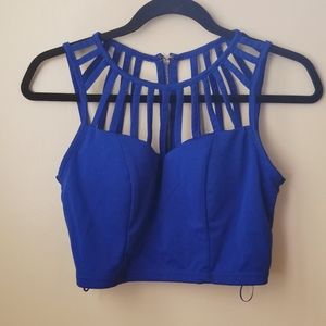 Alt.B Blue Crop Top